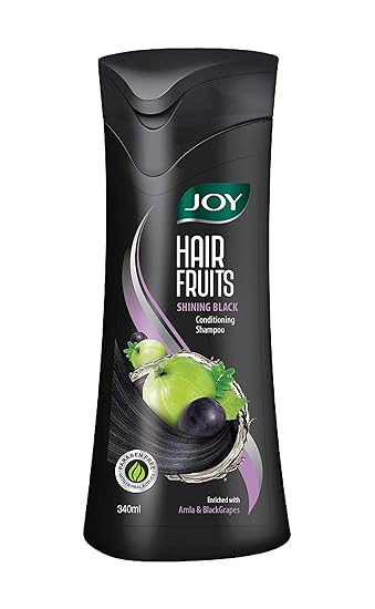 Joy Hair Fruits Shining Black Conditioning Shampoo, 340 ml