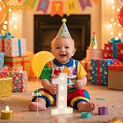 Pooqla Colorful Light Up Numbers, 35 Colors LED