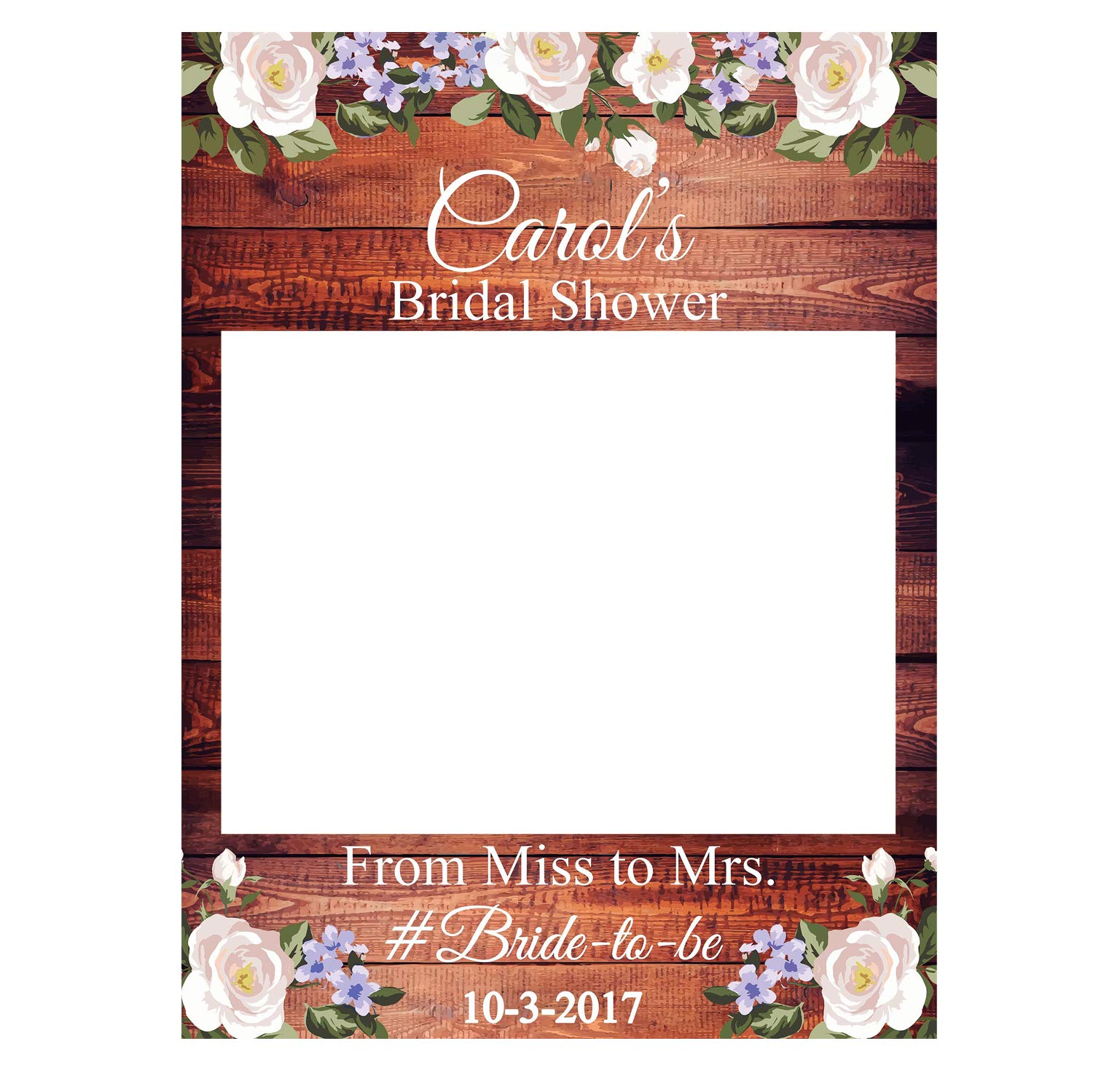 Amazon Com Flower Bridal Shower Photobooth Props Personalized