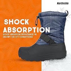 Northside unisex child Frosty Snow Boot, Navy, 7