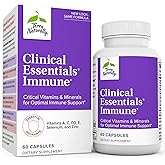 Terry Naturally Clinical Essentials Immune - 60 Capsules - Critical Vitamins & Minerals for Optimal Immune Support - Non-GMO,