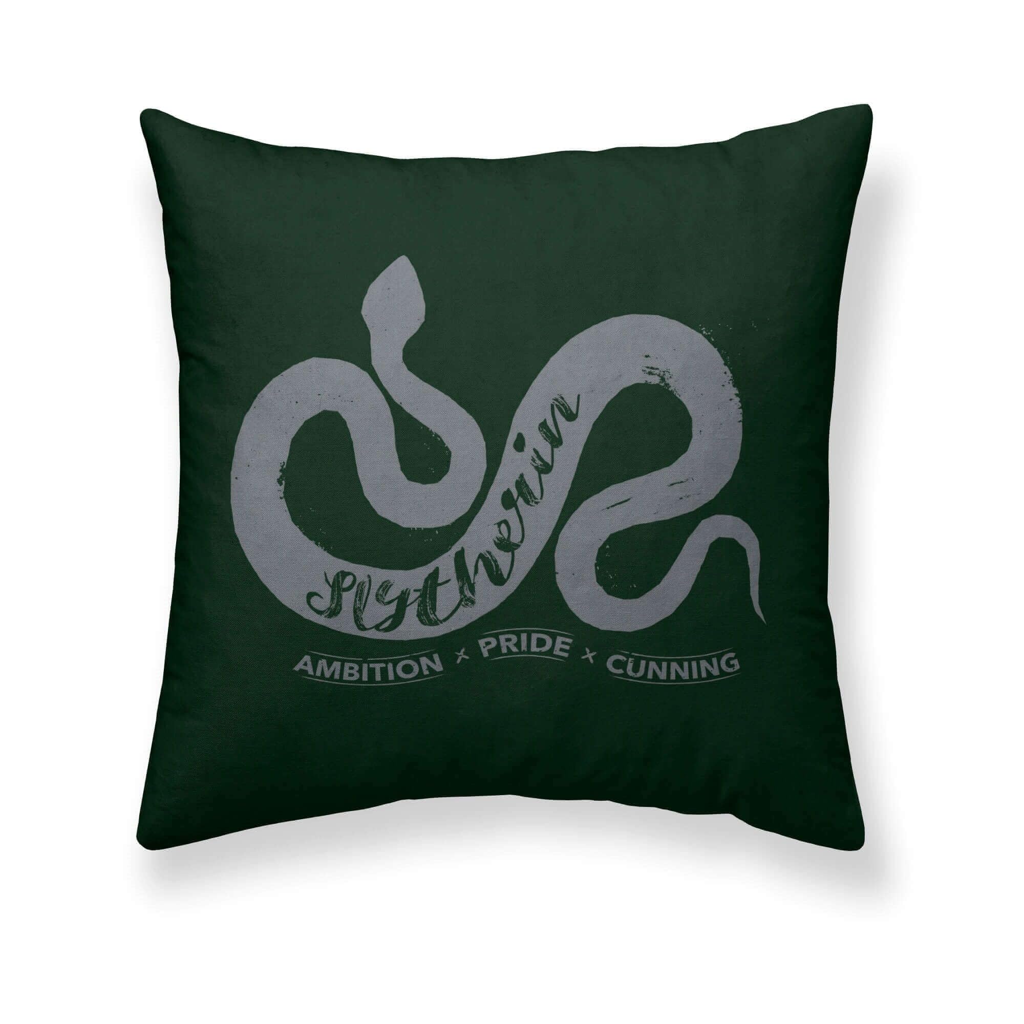 BELUM | Harry Potter Cushion Cover, 100% Cotton Cushion Cover 50 x 50 cm Model Slytherin Values A