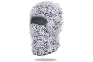 MGBPEI Distressed Balaclava Ski Mask for Men/Women Knitted Full Face Ski Mask Windproof Neck Warmer