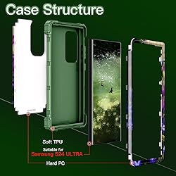 LONTECT for Galaxy S24 Ultra 5G Case Shockproof