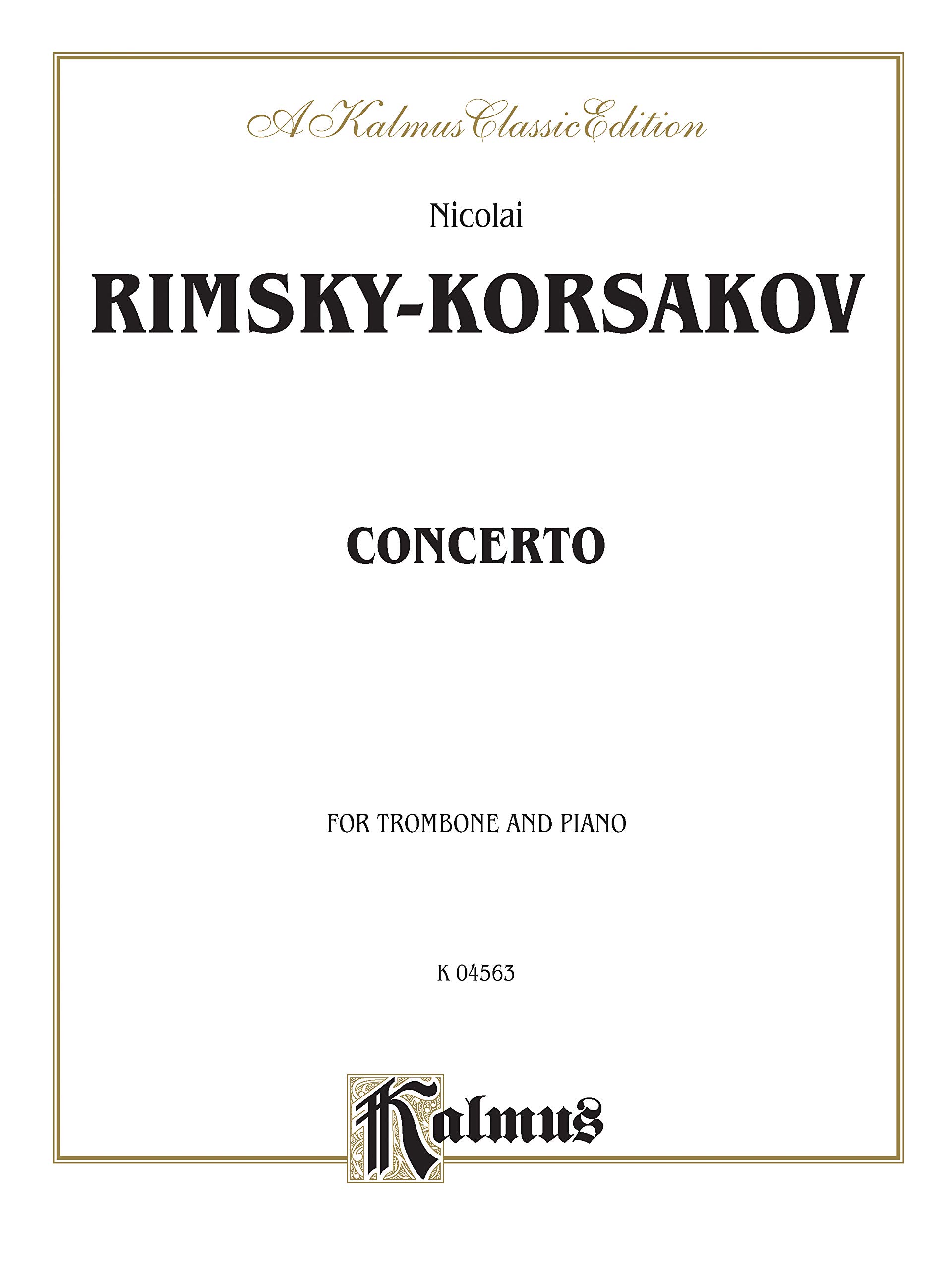 Trombone Concerto: Part(S) (Kalmus Edition) (9780769278391)