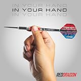 Red Dragon Peter Wright Snakebite 20g Steel Tip Darts Set with Flights & Shafts view 5