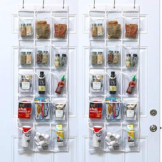 Amazon Com Gocohhi Over The Door Hanging Transparent Pantry