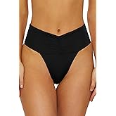 ISABELLA ROSE Women's Belmore Shirred Banded Bikini Bottom, Cheeky Coverage, Swimwear Separates