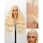 Arabella 613 Lace Front Wig Human Hair 13x6 Blonde Lace Front Wigs Human Hair 210% Density Body Wave 613 Pre Cut Glueless Wigs Pre Plucked Bleached Knots (26inch, 613 13x6 body wave wig)
