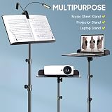 CAHAYA 6 in 1 Sheet Music Stand with Light and Bag CY0194 view 4