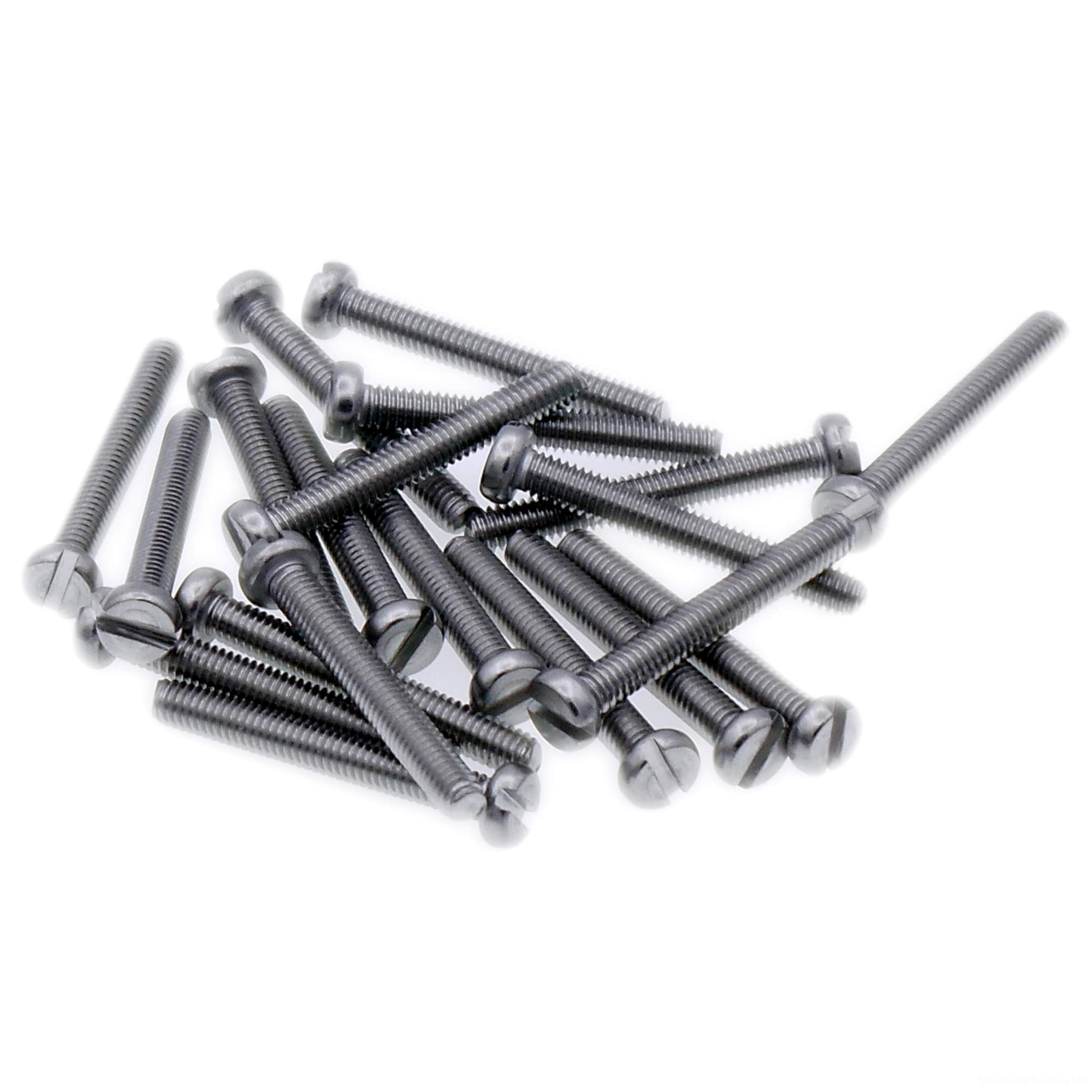 M6 (6mm x 18mm) Slot Cheese Machine Screw (Bolt) - Stainless Steel (A2) (Pack of 20)