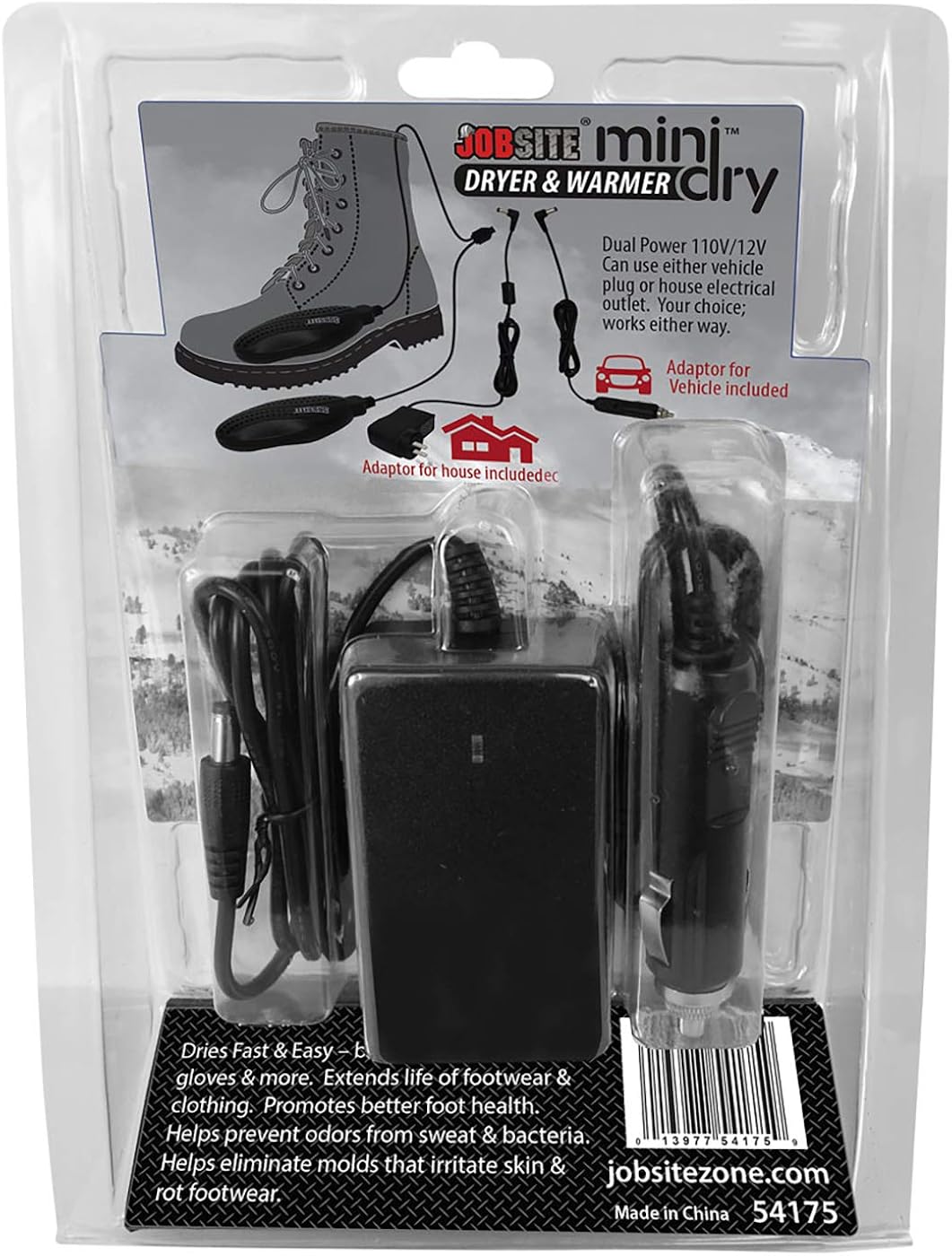 JobSite Portable Mini-Dry Shoe & Boot Dryer & Warmer: Shoes