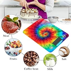 Spiral Tie Dye Food Scale Waterproof Digital