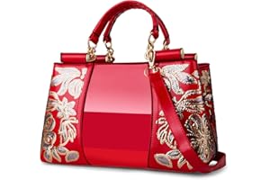 Nevenka Handbags For Women Patent Leather Designer Purse Suitable for Shopping Party Daily Use