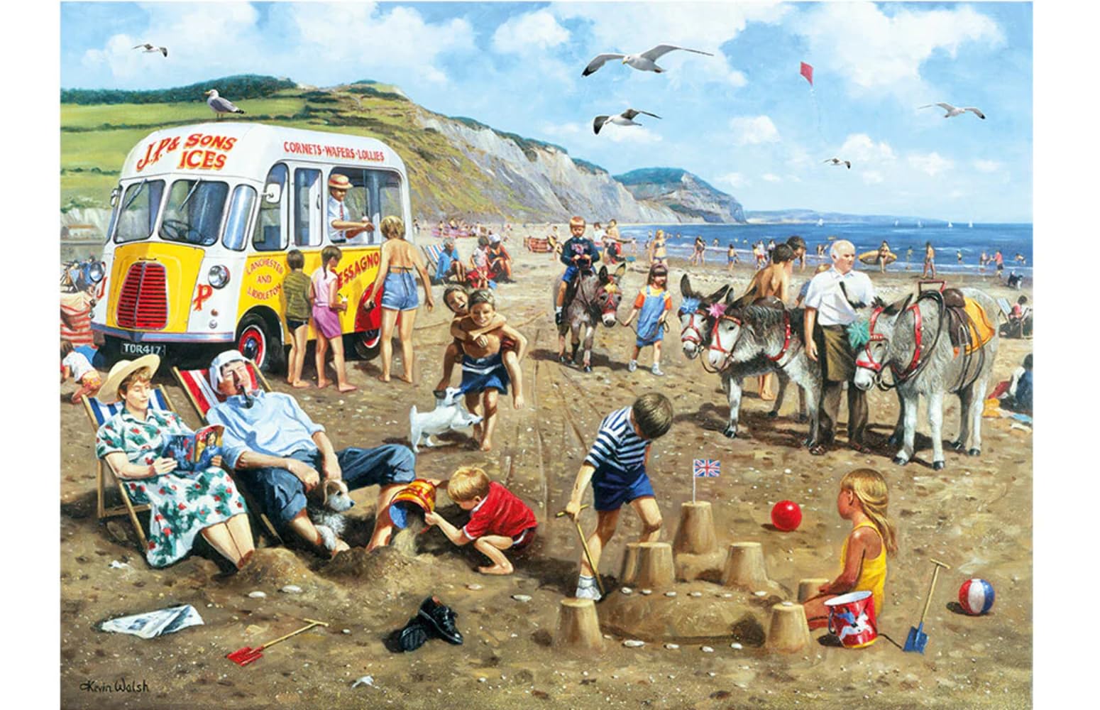 Kevin Walsh Nostalgia Bucket and Spade 1000 Piece Jigsaw Puzzle