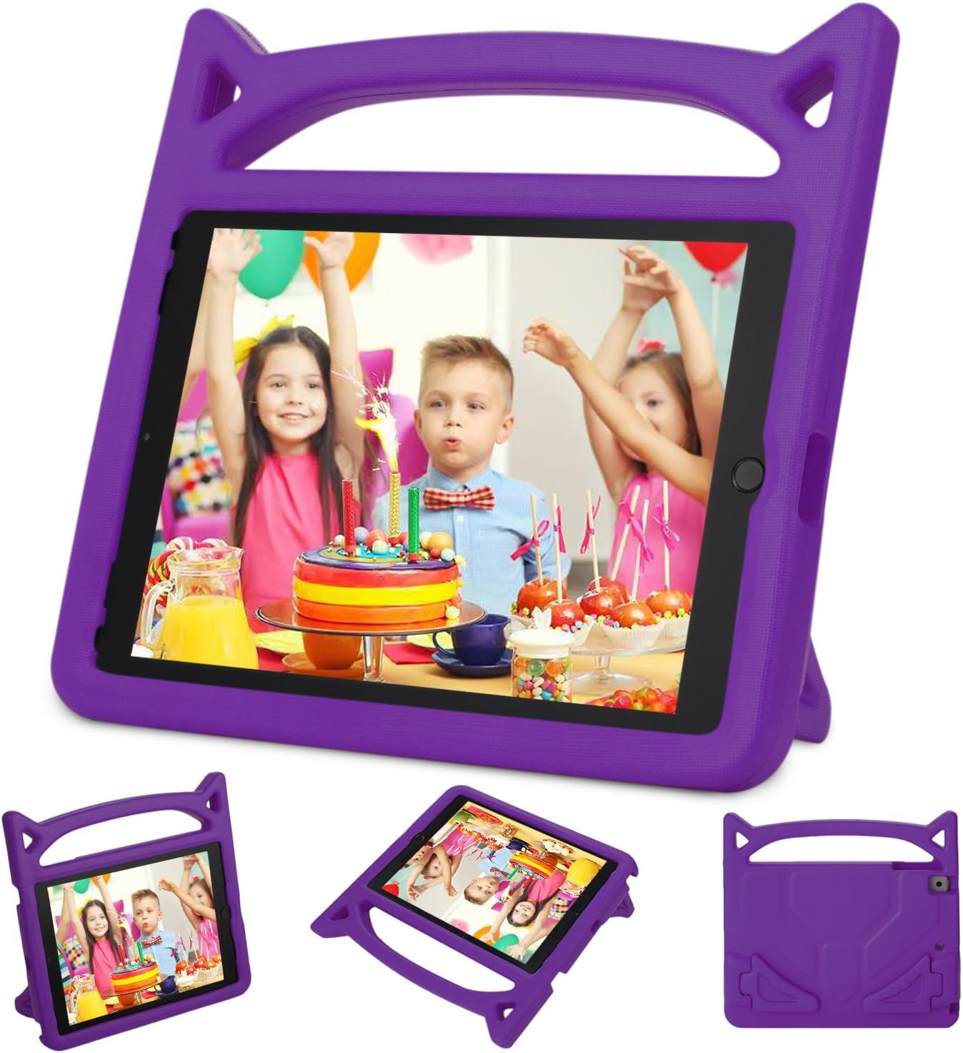 Kids Case for iPad 2 3 4 - Ubearkk Light Weight Shock Proof Convertible Handle Stand Kids Friendly for iPad 2, iPad 3rd Generation, iPad 4th Generation Tablet