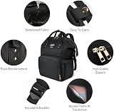 Vicloon Baby Changing Bag Backpack Multi-Function Nappy Diaper Bag Black view 3