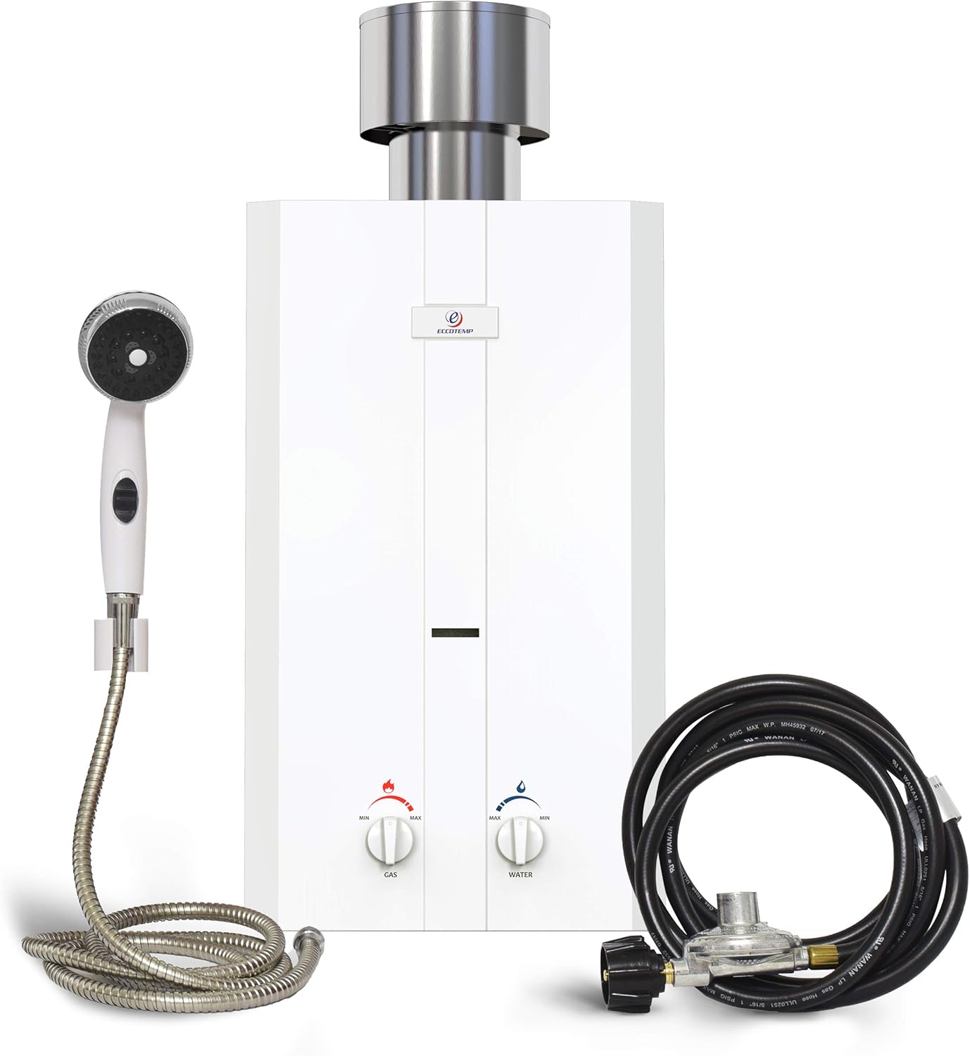 Eccotemp L10 Portable Outdoor Tankless Water Heater w/Shower Set, Water ...