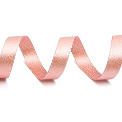 Ribbli Rose Gold Double Faced Purl Ribbon, Luxury