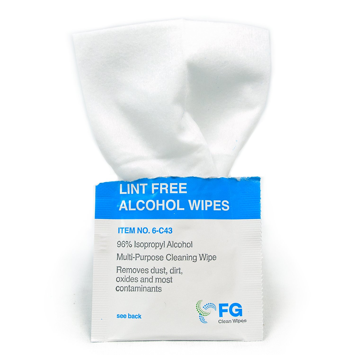 FG Clean Wipes 6C43 Lint Free Presaturated Wipes (Box of 60