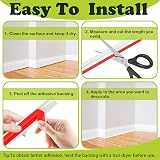 Fixmend TPE Quadrant Trim 6M Self-Adhesive 12x9mm White Moulding view 7
