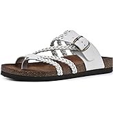 WHITE MOUNTAIN Women's Hayleigh Braided Signature Comfort-Molded Footbed Sandal