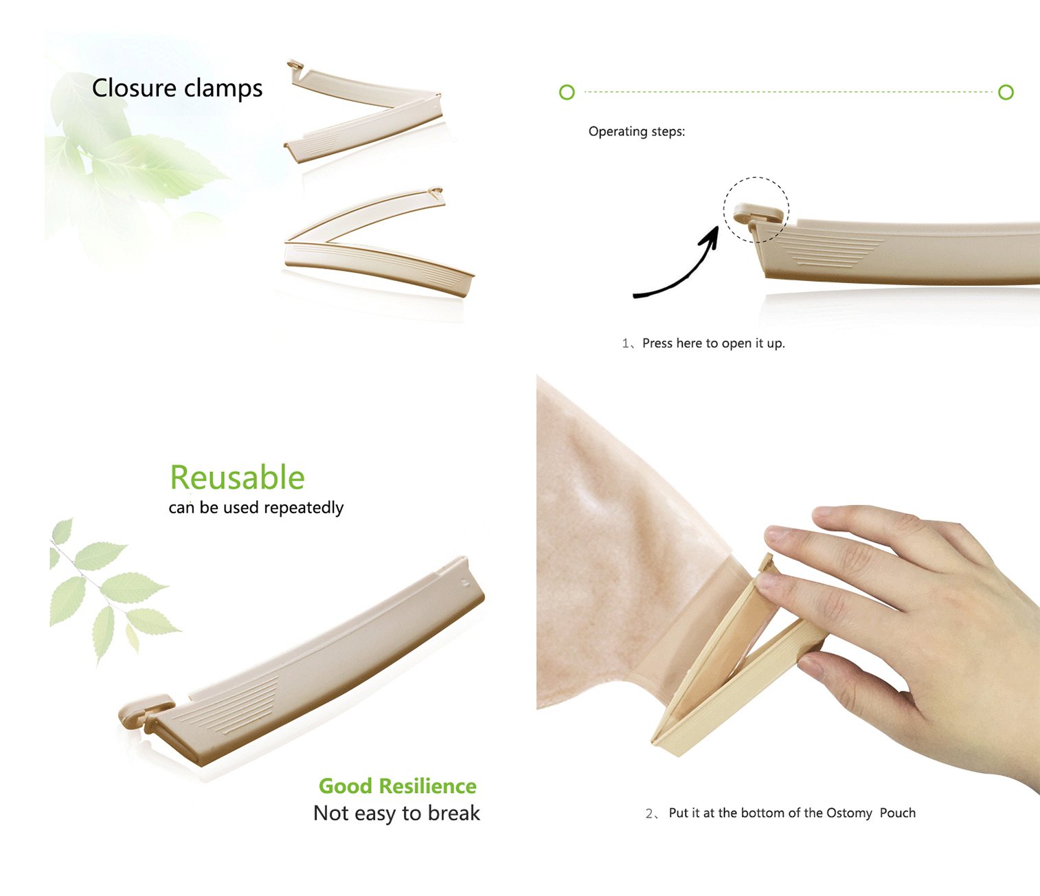 (Box of 10) Colostomy Ostomy Bags,Disposable, New Genuine High Quality