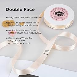 VATIN Double Face Cream Satin Ribbon