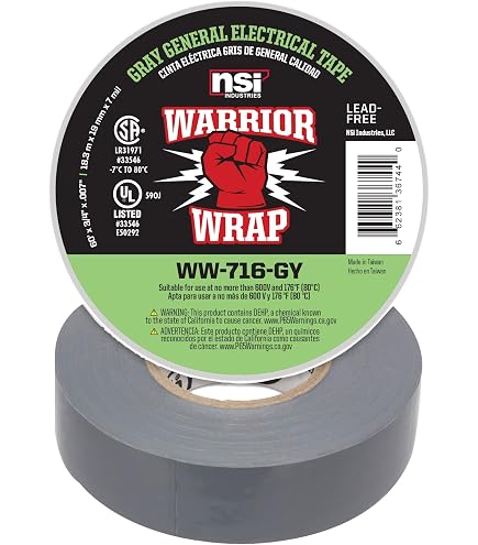 NSi Industries WarriorWrap Select 3/4 in. x 60 ft. 7 mil Vinyl