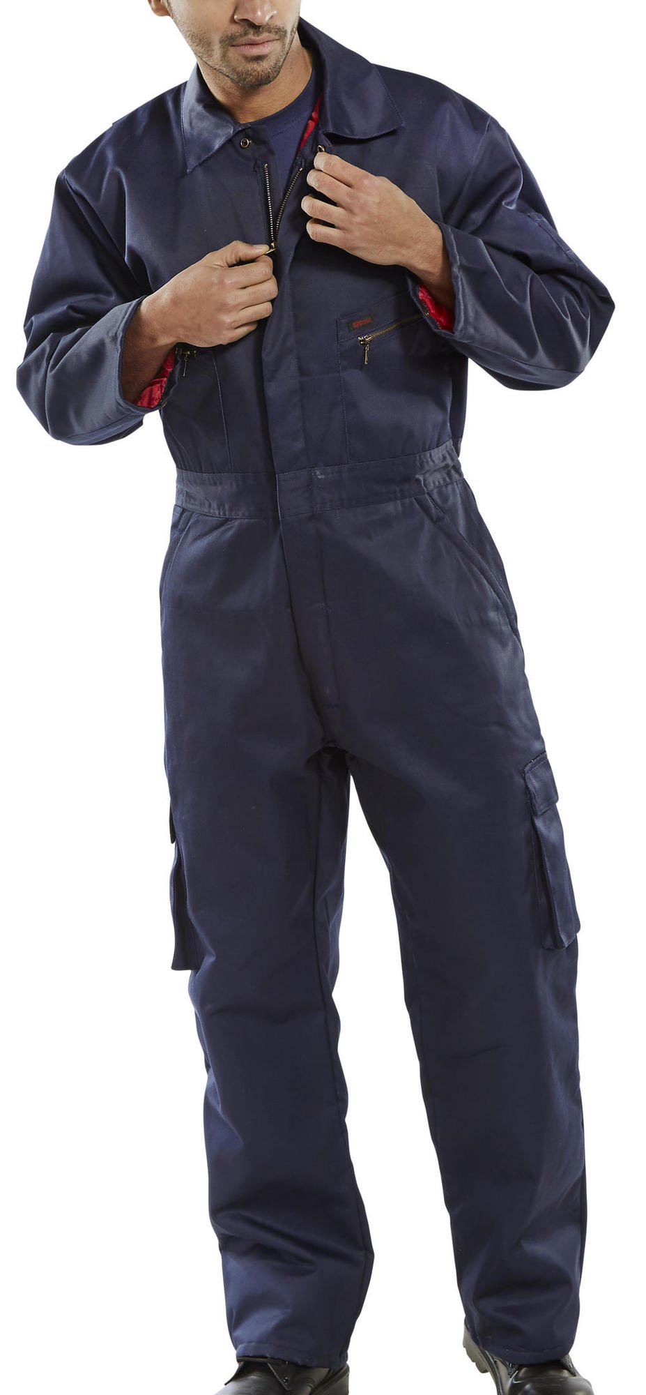 CLICK QUILTED BOILERSUIT NAVY BLUE 48