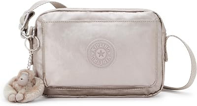ABANU Borsa a tracolla piccola, Metallic Glow (Argento)