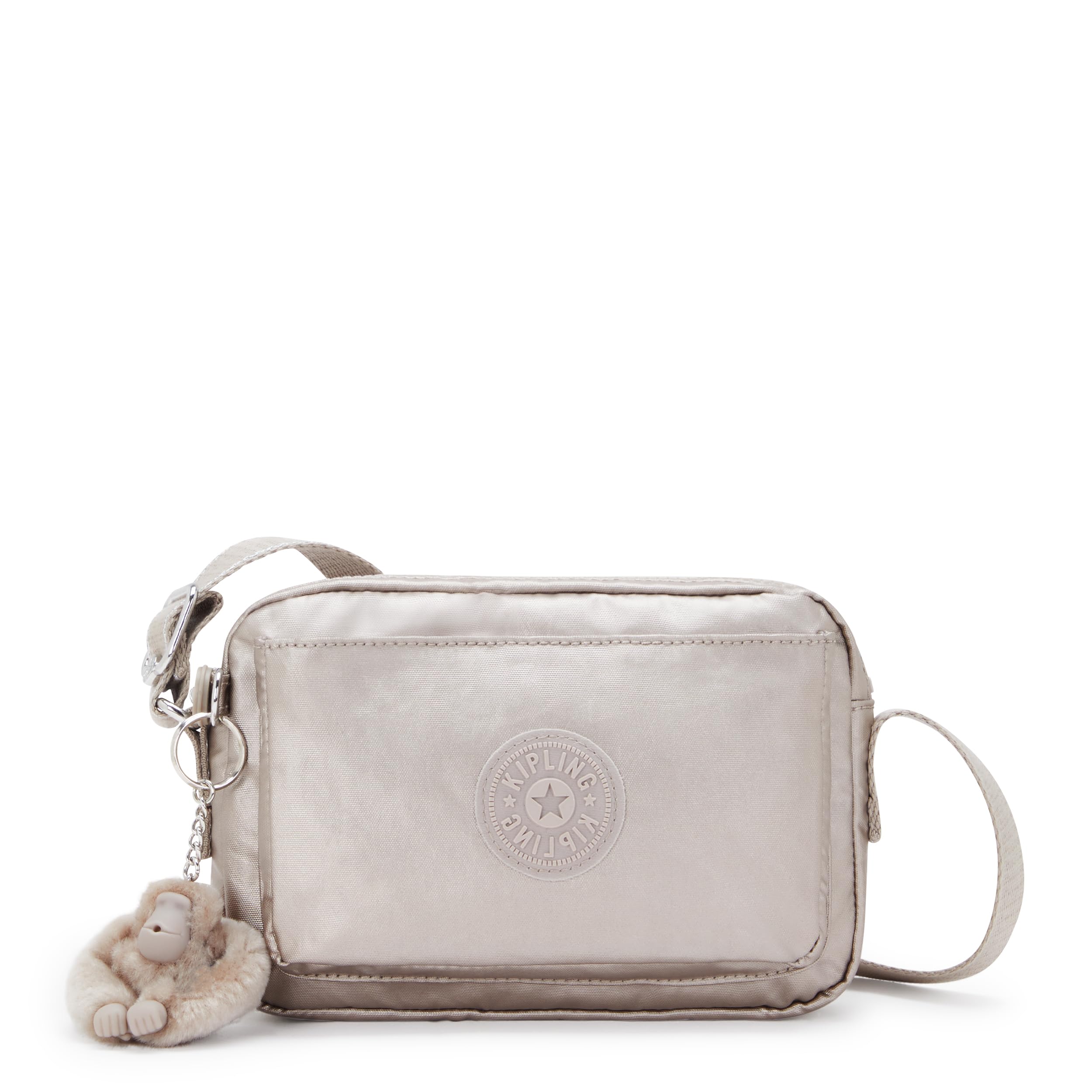 Kipling ABANU Small crossbody, Metallic Glow (Silver)