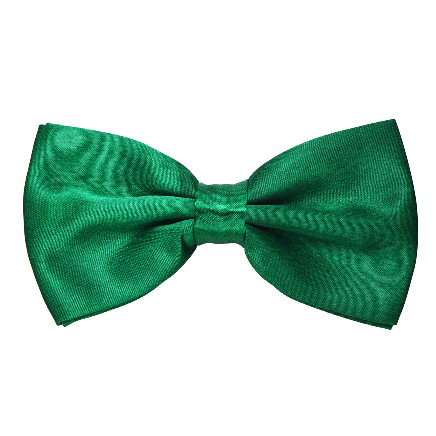 MASADA bow tie hunter-green - men's accessory in shiny-look, continuously adjustable, handmade with hook closure - 12 x 6 cm