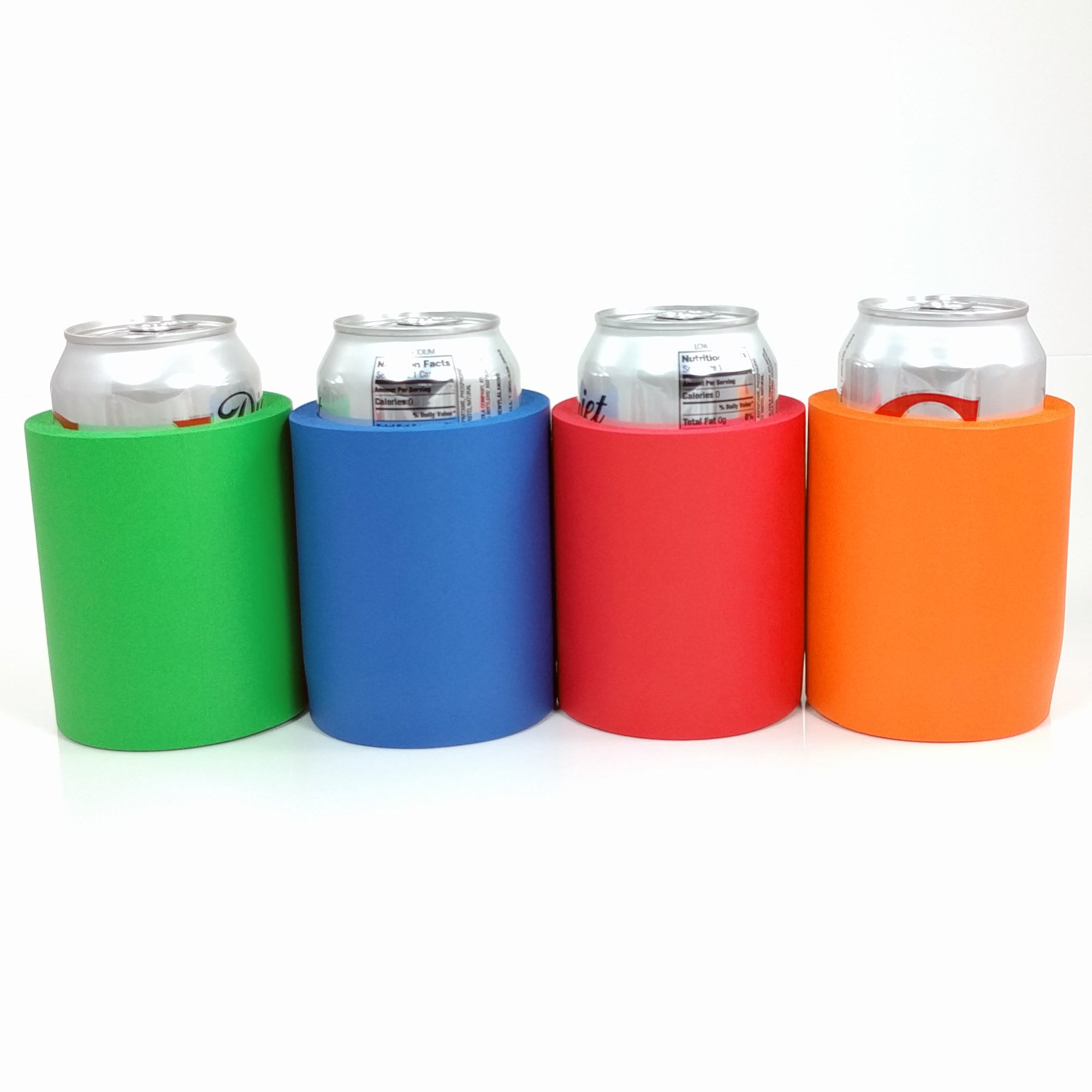 Buy Foam for or Soda Can Mulitpack Set of 4 Bright Color Pack Online at