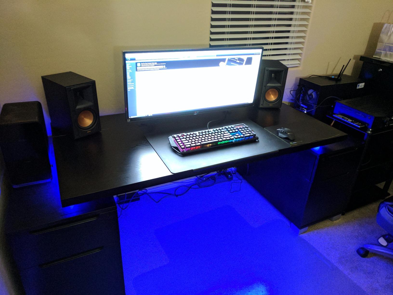 67/mo Finance Ford Executive Modern Desk with Filing