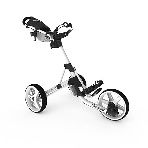 Clicgear Model 3-Wheel Golf Push Cart (Arctic/White) in