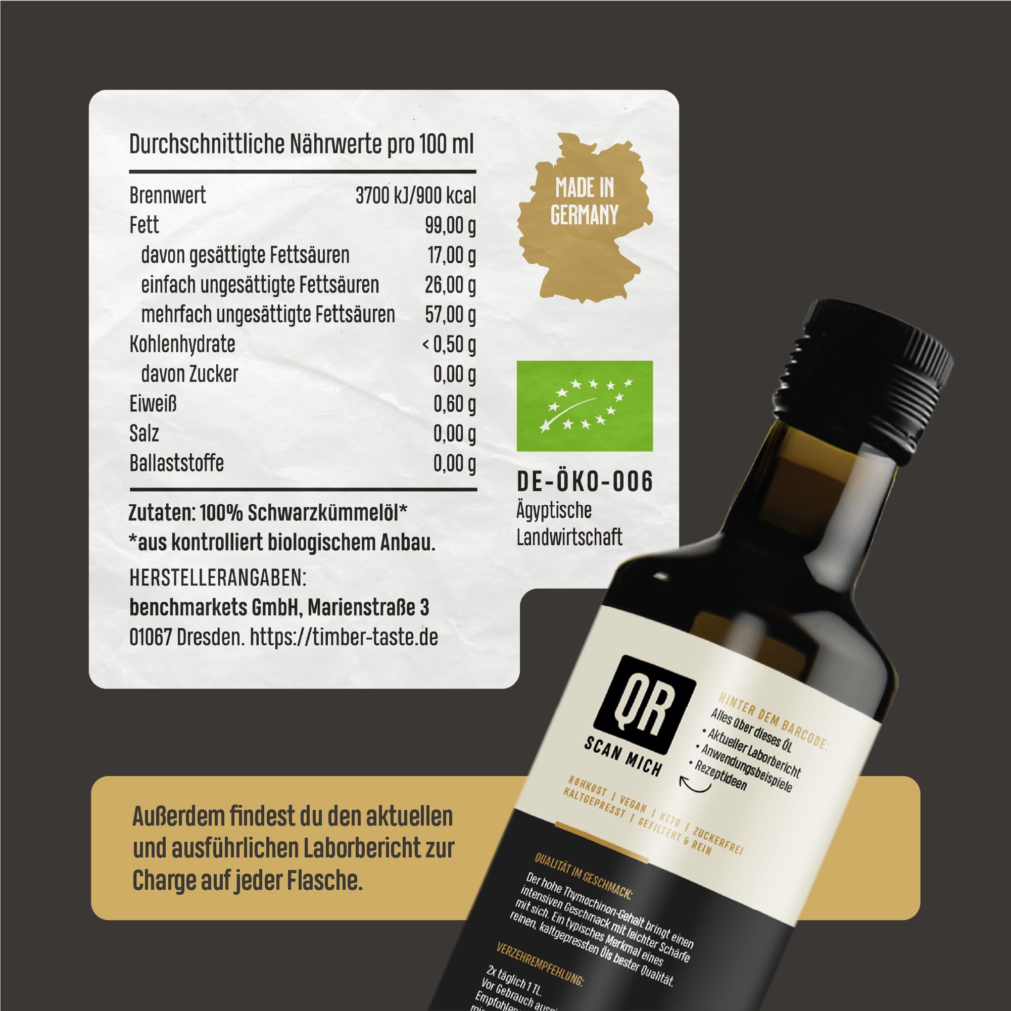 Nigella Schwarzkümmelöl Bio kaltgepresst 250ml – Ägyptisches Schwarzkümmel Öl Black Seed Oil - Schonend gefiltert - Angenehm milder Geschmack - Aus deutscher Ölmanufaktur 8