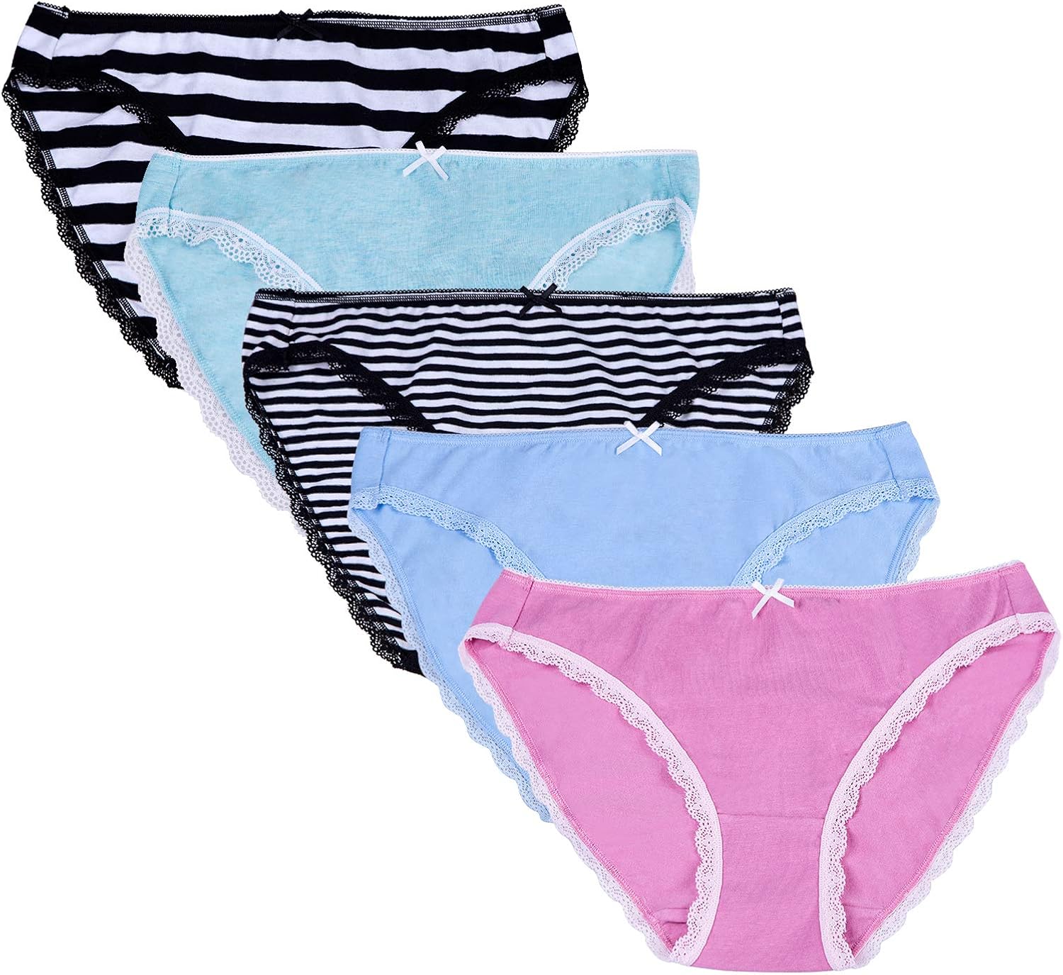 LYYTHAVON Women's Cotton Underwear Briefs Breathable Ladies Panties: Clothing