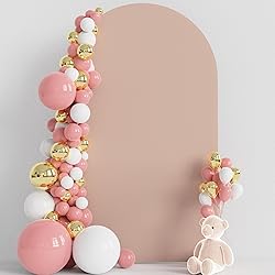 Wokceer Wedding Arch Cover 8FT Spandex Fitted