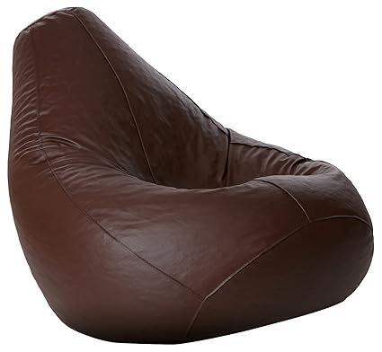 Comfy Bean Bags XXL Bean Bag Filled with Beans Filler (Brown)