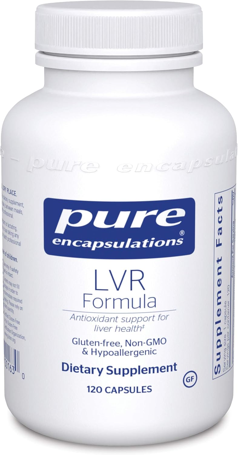 Pure Encapsulations - LVR Formula - Hypoallergenic Supplement with Antioxidant Support for Liver Cell Health - 120 Capsules