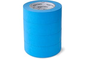 �鶹�� Basics Painters Tape, 4 Rolls, 1.41" x 60-Yard (240 Yard Total), Blue