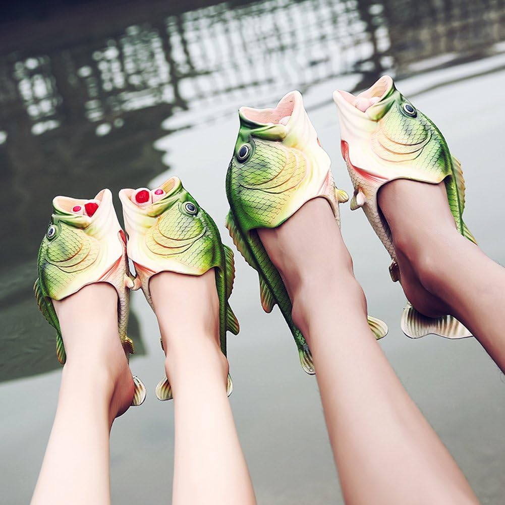 bass sandals fish