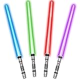Bakatatoyz 4 Pack of 4 Color Light up Swords with