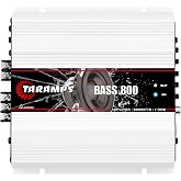 Taramps BASS 800 1 Ohm 800W RMS Monoblock Car Subwoofer Amplifier | HIGH-LEVEL INPUT &amp; AUTO TURN-ON: Class D efficiency with precision low-frequency tuning for OEM or aftermarket systems.