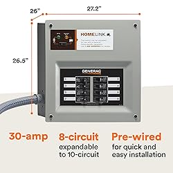 Generac 6853 HomeLink Upgradeable 30 Amp Transfer
