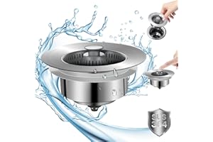NIUYOU 2024 New Upgraded Sink Bounce Core Drain Strainer,Sink Bounce Core Drain Strainer,3 in 1 Kitchen Sink Drain Strainer,Sink Bounce Core Drain Strainer,Gelmalls Kitchen Sink Odor Filter(1PCS)