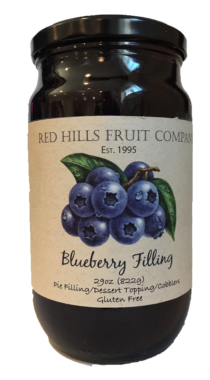 Red Hills Fruit Company Pie Filling, Blueberry, 29 Ounce (Pack of 4)