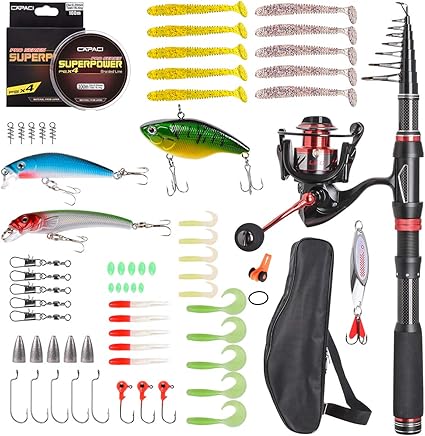 portable fishing rod and reel