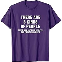 Amazon.com: There are two types of people Funny Math T-Shirt T